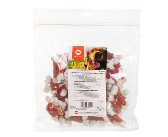 MACED DLA PSA KOSTKI Z WAPNIEM I MIĘSEM KACZKI 500G