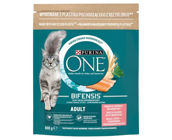 PURINA NESTLE PURINA ONE BIFENSIS ADULT SALMON - DRY CAT FOOD - 800 G