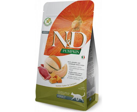 FARMINA N&D PUMPKIN CATS DRY FOOD 1.5 KG ADULT DUCK