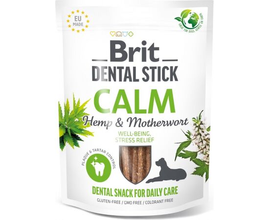 BRIT DENTAL STICK CALM HEMP & MATERWORT 251G