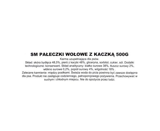 MACED PRZYSMAK DLA PSA - PAŁECZKI WOŁOWE Z KACZKĄ 500G