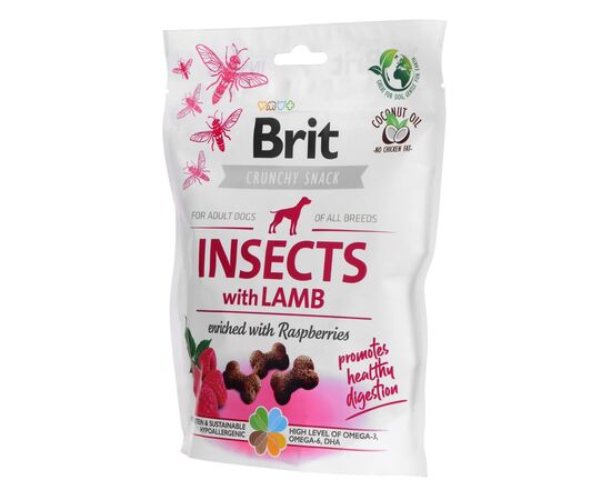 BRIT CARE DOG INSECTS&LAMB - DOG TREAT - 200 G