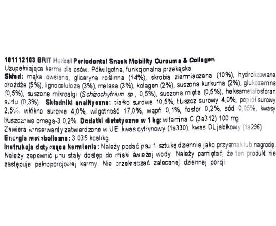 BRIT DENTAL STICK MOBILITY CURCUM & COLLAGEN 251G