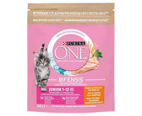 PURINA NESTLE PURINA ONE BIFENSIS JUNIOR - DRY CAT FOOD - 800 G