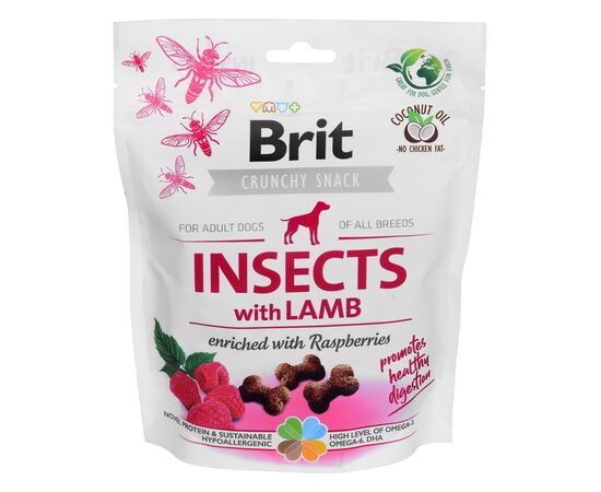 BRIT CARE DOG INSECTS&LAMB - DOG TREAT - 200 G