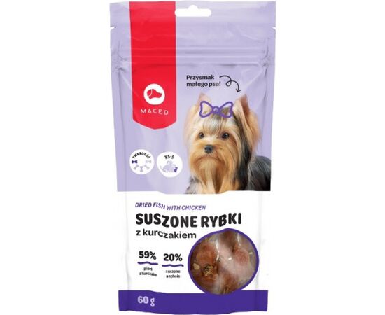 MACED DRIED FISH WITH CHICKEN - DOG TREAT - 60G