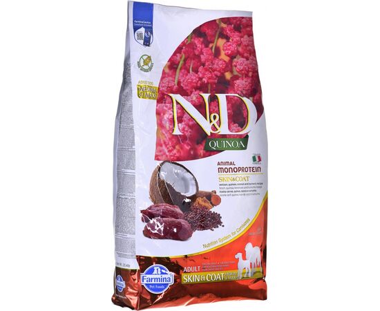 FARMINA N&D QUINOA DOG SKIN&COAT VENISON&COCONUT ADULT MEDIUM&MAXI - DRY DOG FOOD - 7 KG