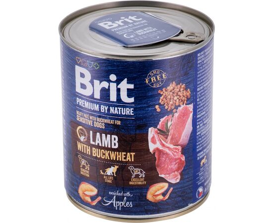 BRIT PREMIUM BY NATURE LAMB WITH BUCKWHEAT - WET DOG FOOD - 800 G