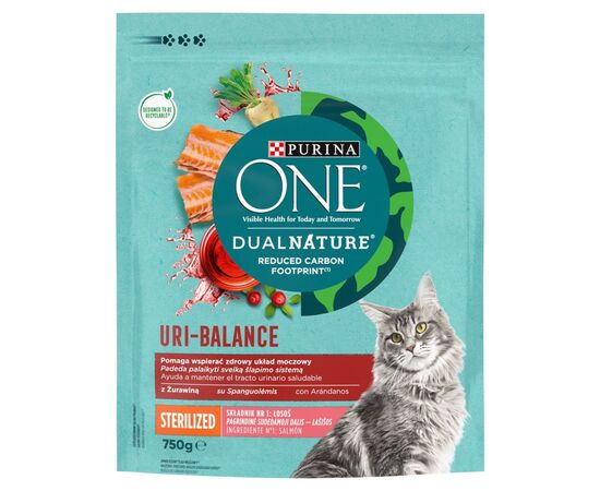 PURINA NESTLE PURINA DUAL NATURE URI-BALANCE STERILIZED - DRY CAT FOOD - 750 G