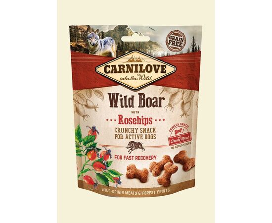 CARNILOVE FRESH CRUNCHY WILD BOAR & ROSEHIPS WITH FRESH MEAT - DOG TREAT - 200 G