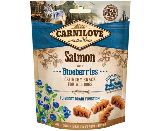 CARNILOVE FRESH CRUNCHY SALMON+BLUEBERRY DOG TREAT - 200 G
