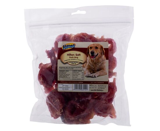 HILTON SOFT DUCK RINGS - DOG TREAT - 500 G