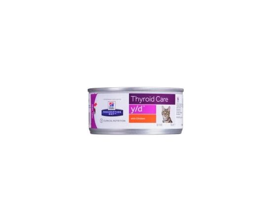 HILL'S PRESCRIPTION DIET THYROID CARE FELINE Y/D WET CAT FOOD CHICKEN 156 G