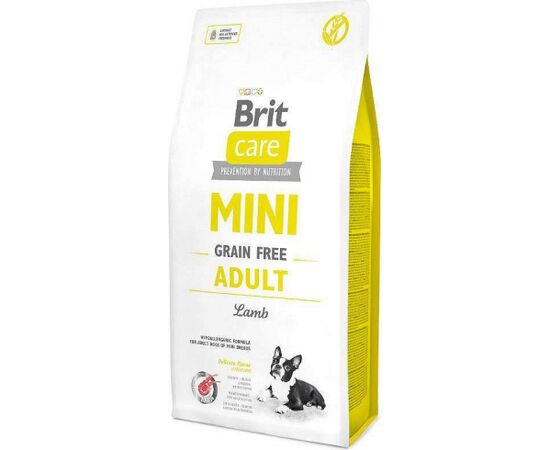 BRIT CARE MINI GRAIN FREE ADULT LAMB - DRY DOG FOOD - 7 KG
