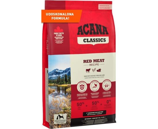 ACANA CLASSICS RED MEAT - DRY DOG FOOD - 9,7 KG