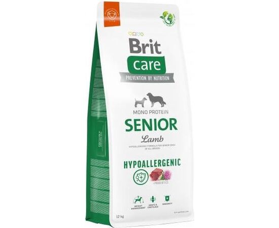 BRIT CARE HYPOALLERGENIC SENIOR LAMB&RICE - DRY DOG FOOD - 12 KG