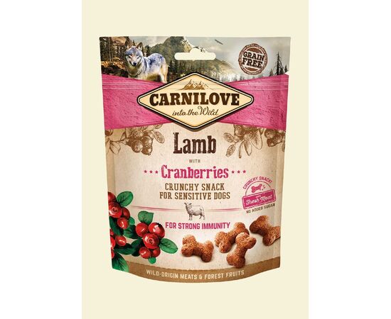 CARNILOVE FRESH CRUNCHY LAMB+CRANBERRY DOG TREAT - 200 G