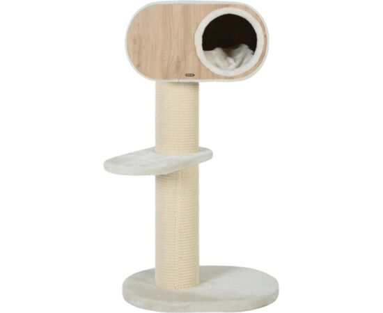 ZOLUX SCRATCHING POST WONDERFUL CAT 2 COLOUR BEIGE - CAT SCRATCHING POST - 60 X 42.5 X 114CM