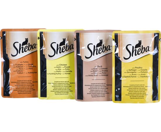 SHEBA DELICACY POULTRY FLAVOURS IN JELLY - WET CAT FOOD - 80X 85 G