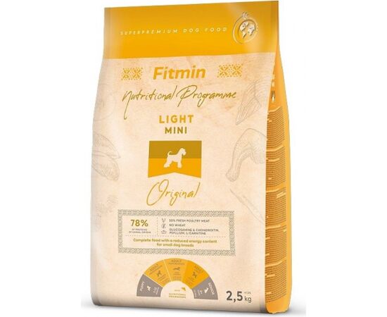 FITMIN LIGHT MINI ORIGINAL - DRY DOG FOOD - 2,5 KG