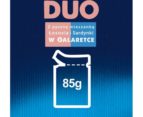 PURINA NESTLE FELIX FANTASTIC DUO WITH SALMON AND SARDINE IN JELLY - WET CAT FOOD - 85G