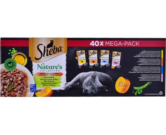 SHEBA NATURE'S COLLECTION MIX - WET CAT FOOD - 40X85G