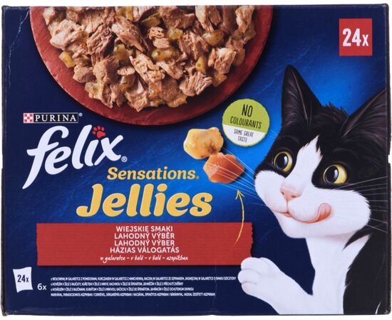 PURINA NESTLE FELIX SENSATIONS COUNTRY FLAVORS IN JELLY 24 X 85 G