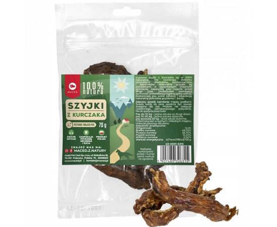 MACED CHICKEN NECK 100% NATURE - DOG TREAT - 75 G