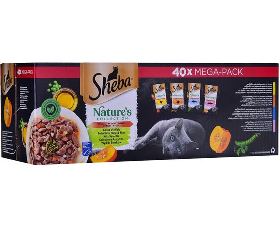 SHEBA NATURE'S COLLECTION MIX - WET CAT FOOD - 40X85G