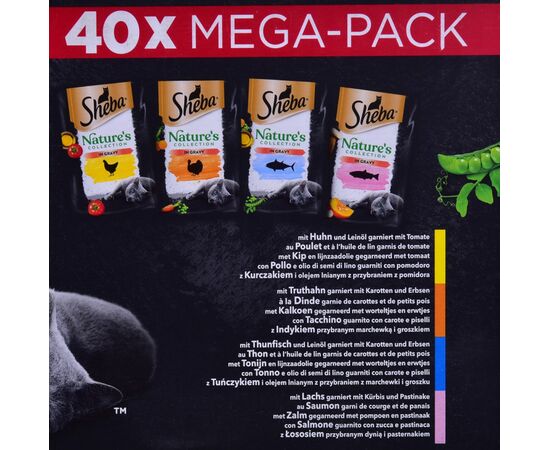 SHEBA NATURE'S COLLECTION MIX - WET CAT FOOD - 40X85G