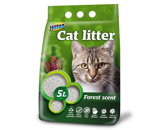 HILTON BENTONITE CLUMPING FOREST CAT LITTER - 5 L
