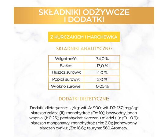 PURINA NESTLE GOURMET GOLD - SAVOURY CAKE WITH CHICKEN AND CARROT 85G