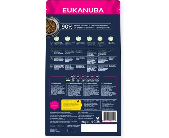 EUKANUBA HAIRBALL CONTROL CHICKEN - DRY CAT FOOD - 2KG