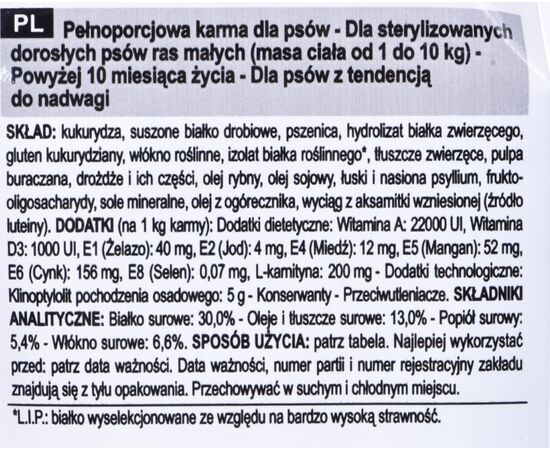 ROYAL CANIN CCN MINI STERILISED - DRY FOOD FOR ADULT DOGS - 3KG