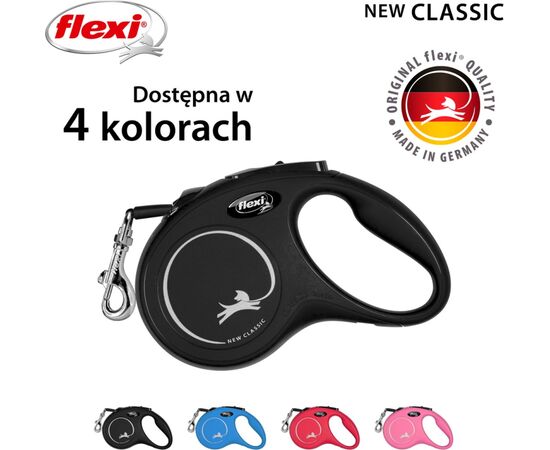 FLEXI NEW CLASSIC 5 M BLACK DOG RETRACTABLE LEAD