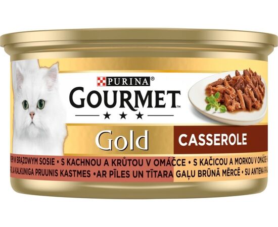 PURINA NESTLE GOURMET GOLD - CASSEROLE DUCK AND TURKEY 85G
