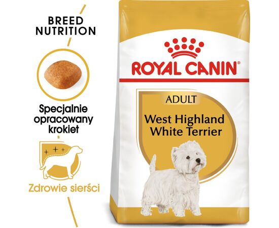 ROYAL CANIN WEST HIGHLAND WHITE TERRIER ADULT 3 KG MAIZE, POULTRY