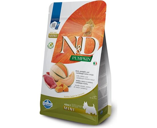 FARMINA N&D PUMPKIN DOG DUCK PUMPKIN & CANTALOUPE ADULT MINI 2KG