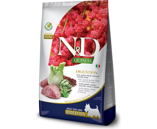 FARMINA N&D QUINOA DOG DIGESTION ADULT MINI 800G
