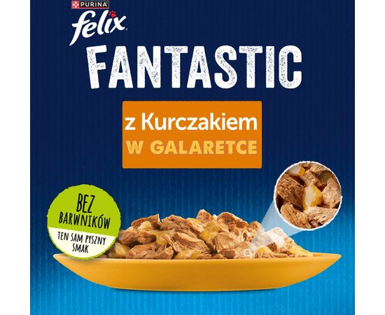PURINA NESTLE FELIX FANTASTIC WITH CHICKEN IN JELLY - WET CAT FOOD - 85G