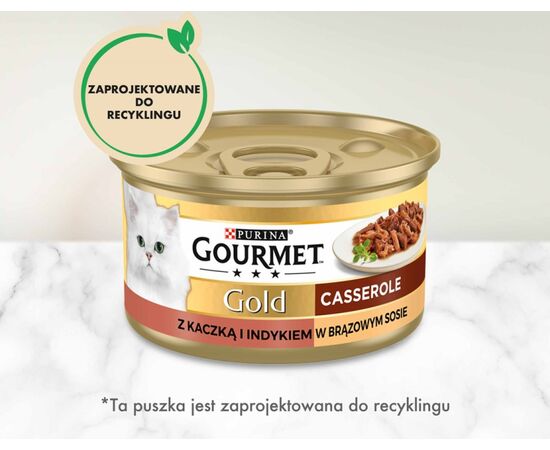 PURINA NESTLE GOURMET GOLD - CASSEROLE DUCK AND TURKEY 85G