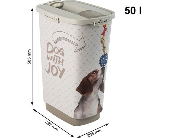 ROTHO CODY BEIGE - FOOD CONTAINER - 50L