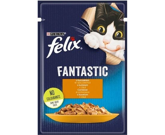 PURINA NESTLE FELIX FANTASTIC WITH CHICKEN IN JELLY - WET CAT FOOD - 85G