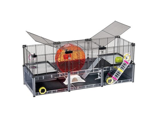 FERPLAST MULTIPLA HAMSTER LARGE - CAGE FOR RODENTS - 107,5 X 37,5 X 42 CM