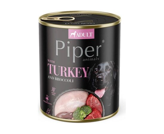 DOLINA NOTECI PIPER WITH TURKEY AND BROCCOLI  - WET DOG FOOD - 800G