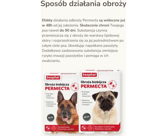BEAPHAR BIOCIDAL COLLAR FOR SMALL AND MEDIUM DOGS - 50 CM