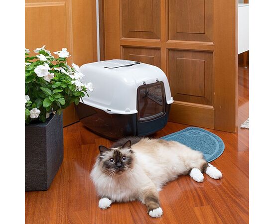 FERPLAST PRIMA BLACK - CAT TOILET - 39,5 X 52,5 X 38CM