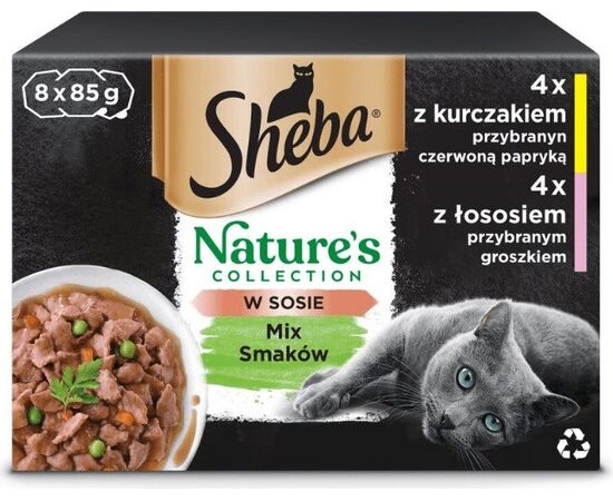 SHEBA NATURE'S COLLECTION MIX - WET CAT FOOD - 8X85G