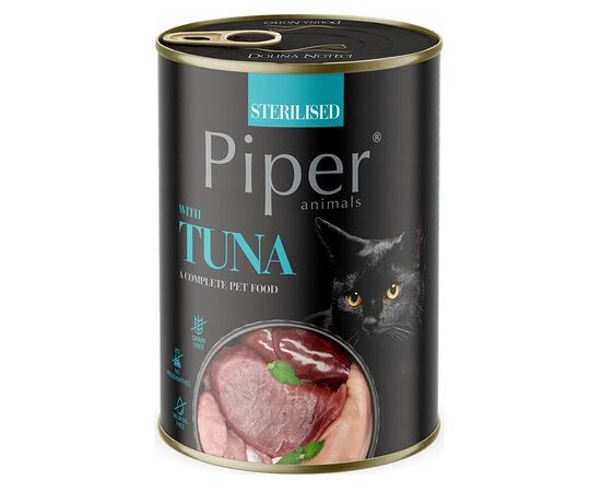 DOLINA NOTECI PIPER ANIMALS STERILISED WITH TUNA - WET CAT FOOD - 400G