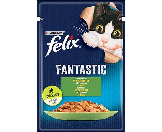 PURINA NESTLE PURINA FELIX FANTASTIC RABBIT IN JELLY - WET CAT FOOD - 85G
